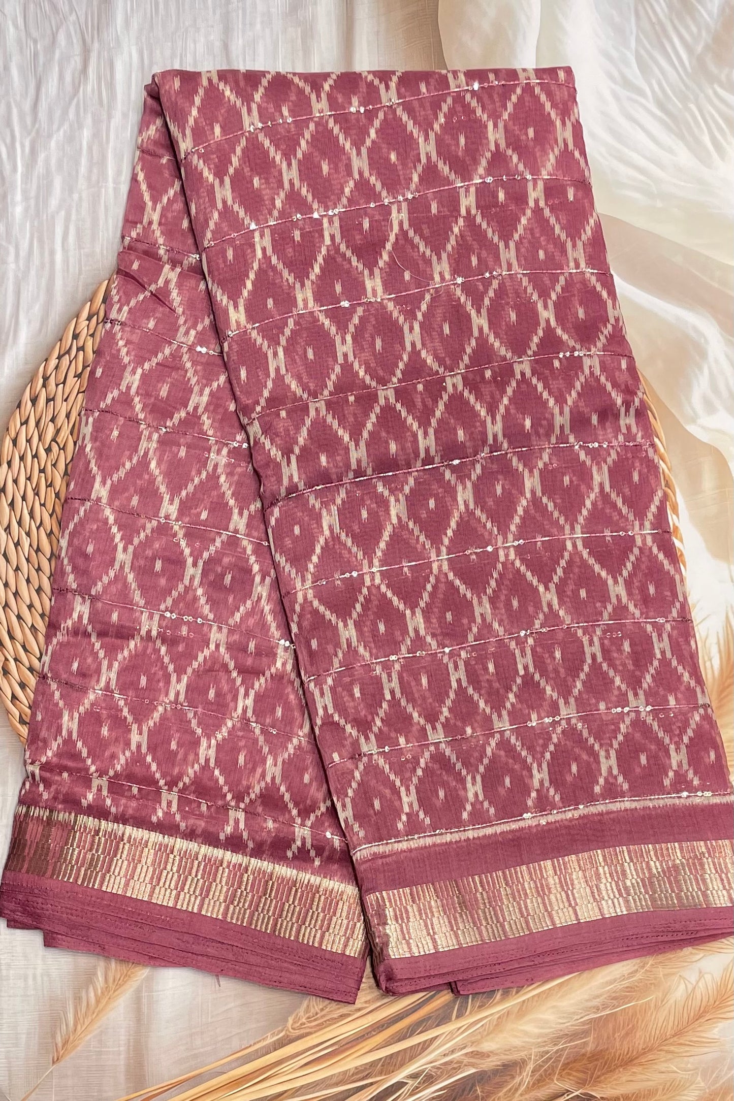Sequins Chanderi Cotton | MBSC12
