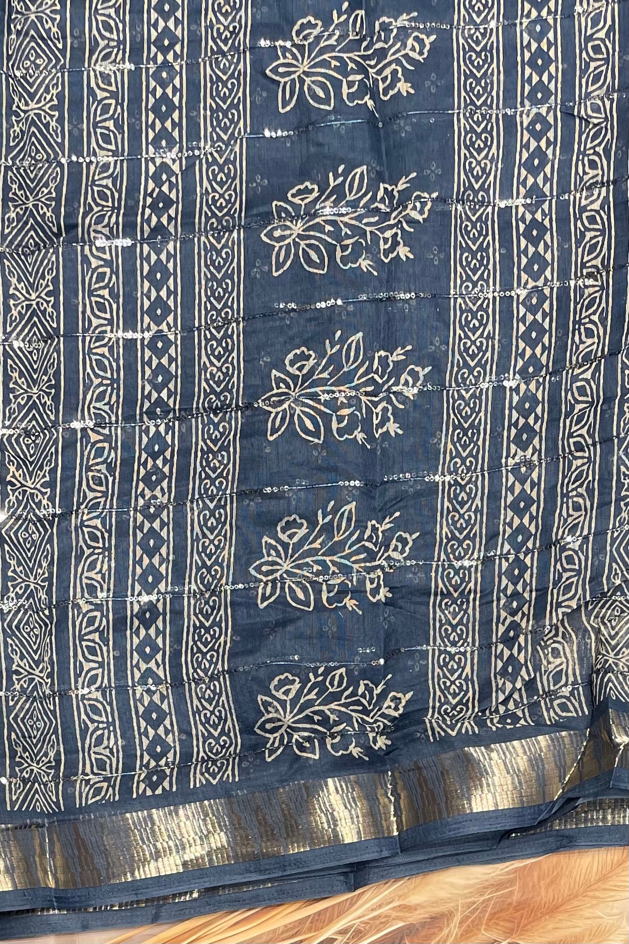 Sequins Chanderi Cotton | MBSC19