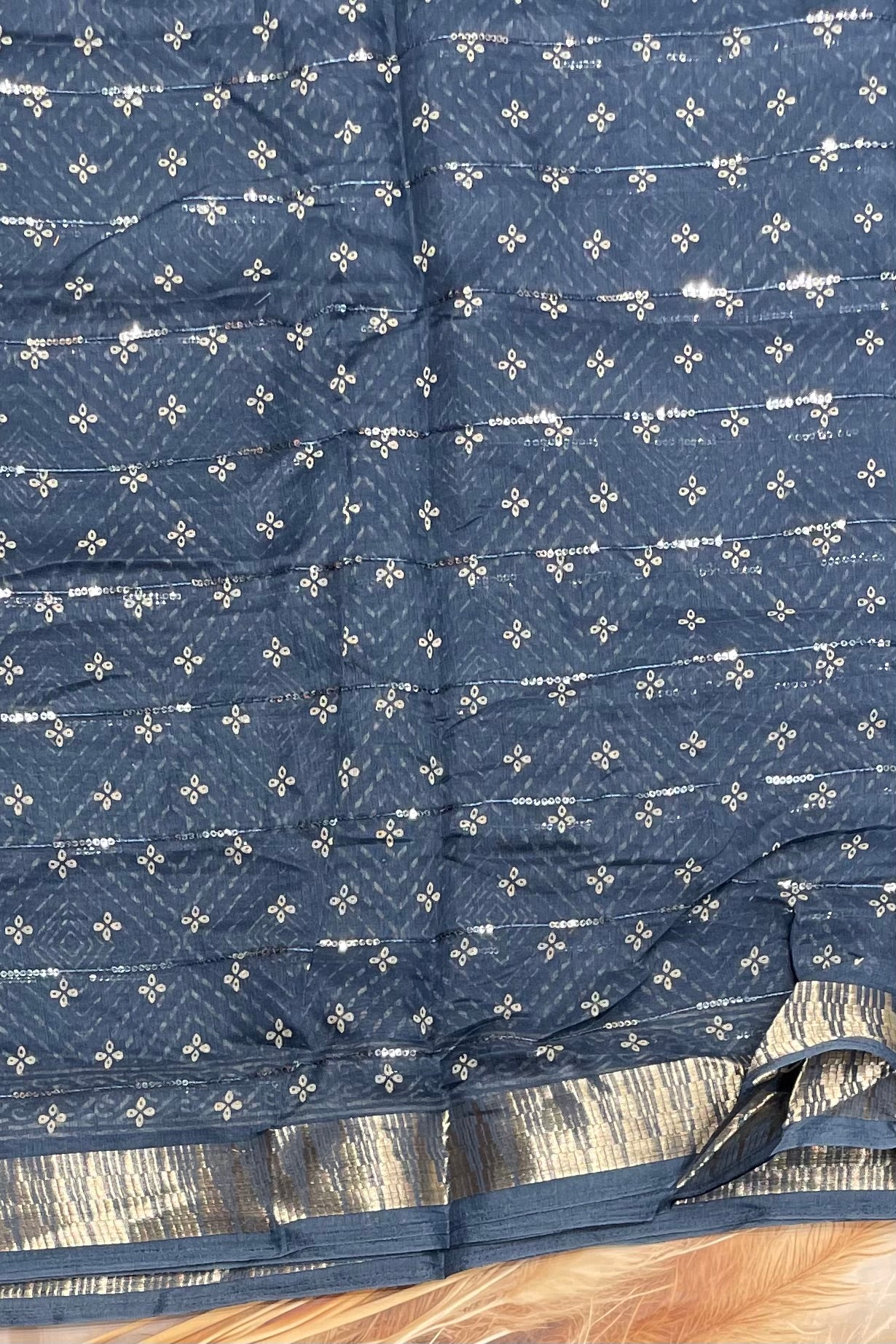 Sequins Chanderi Cotton | MBSC19