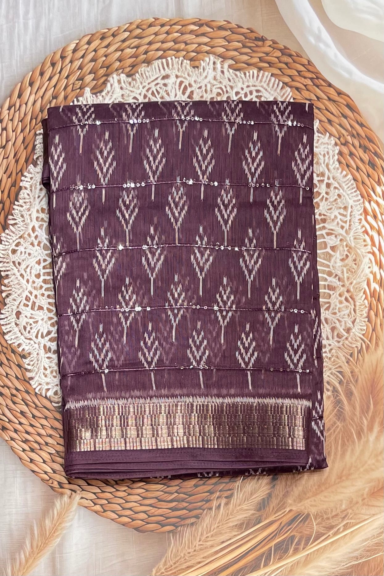 Sequins Chanderi Cotton | MBSC26