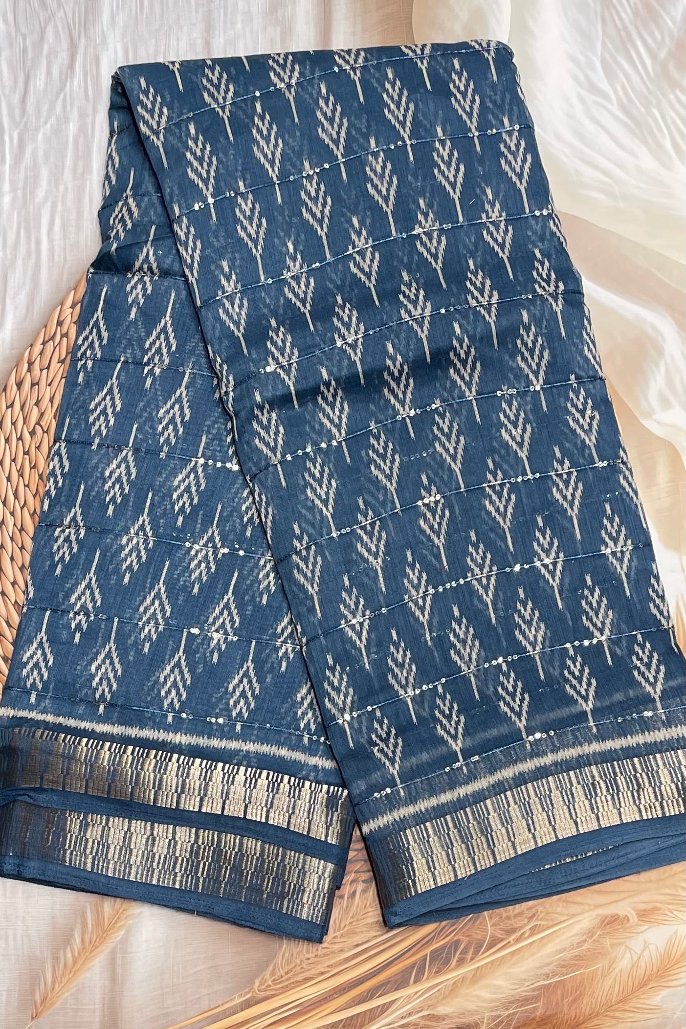 Sequins Chanderi Cotton | MBSC27