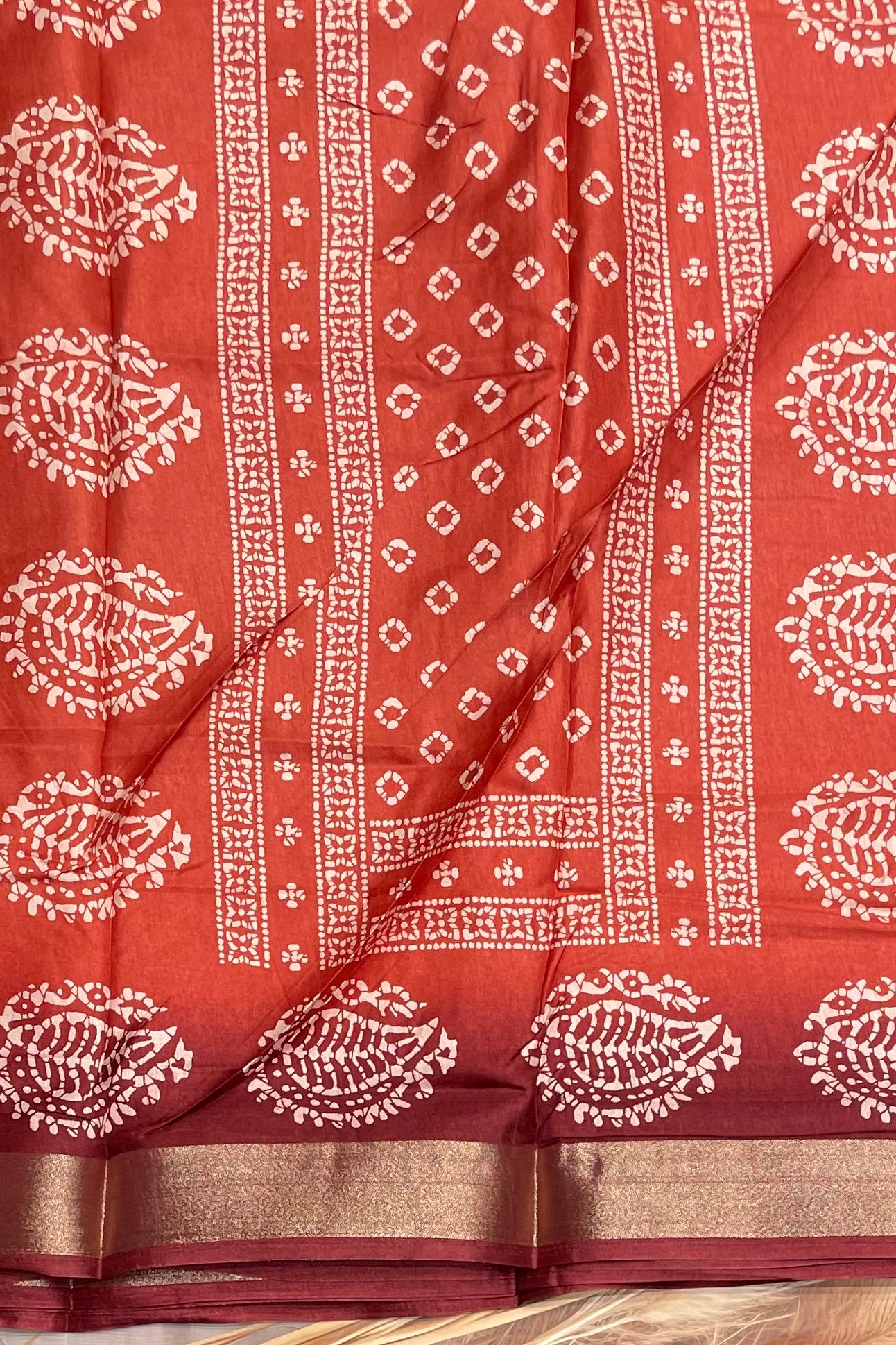 Premium Sequins Dola Silk Saree in Brick Red – Elegant, Lightweight, and Shimmering Design | Manju Boutique