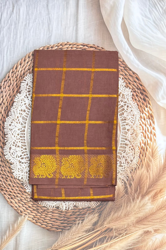 Madurai  Sungudi Cotton Sarees | Mauve Pink | SC08