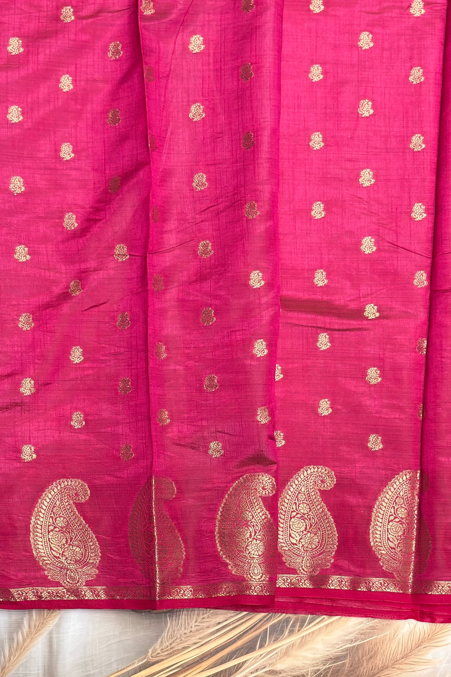 Raw Silk  |Dark  Pink | RS01
