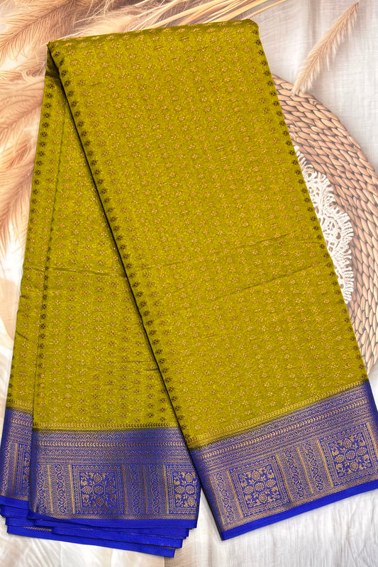 1000 Butta Silk |Paipayaru Yellow /R Blue|1K25