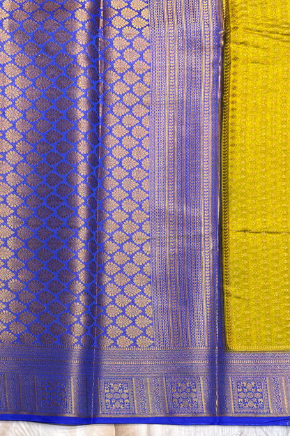 1000 Butta Silk |Paipayaru Yellow /R Blue|1K25