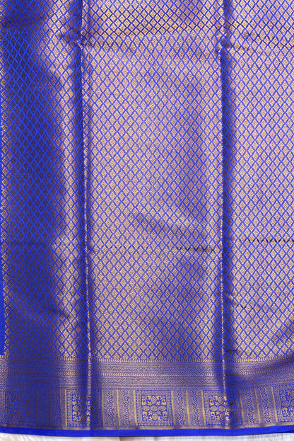 1000 Butta Silk |Paipayaru Yellow /R Blue|1K25