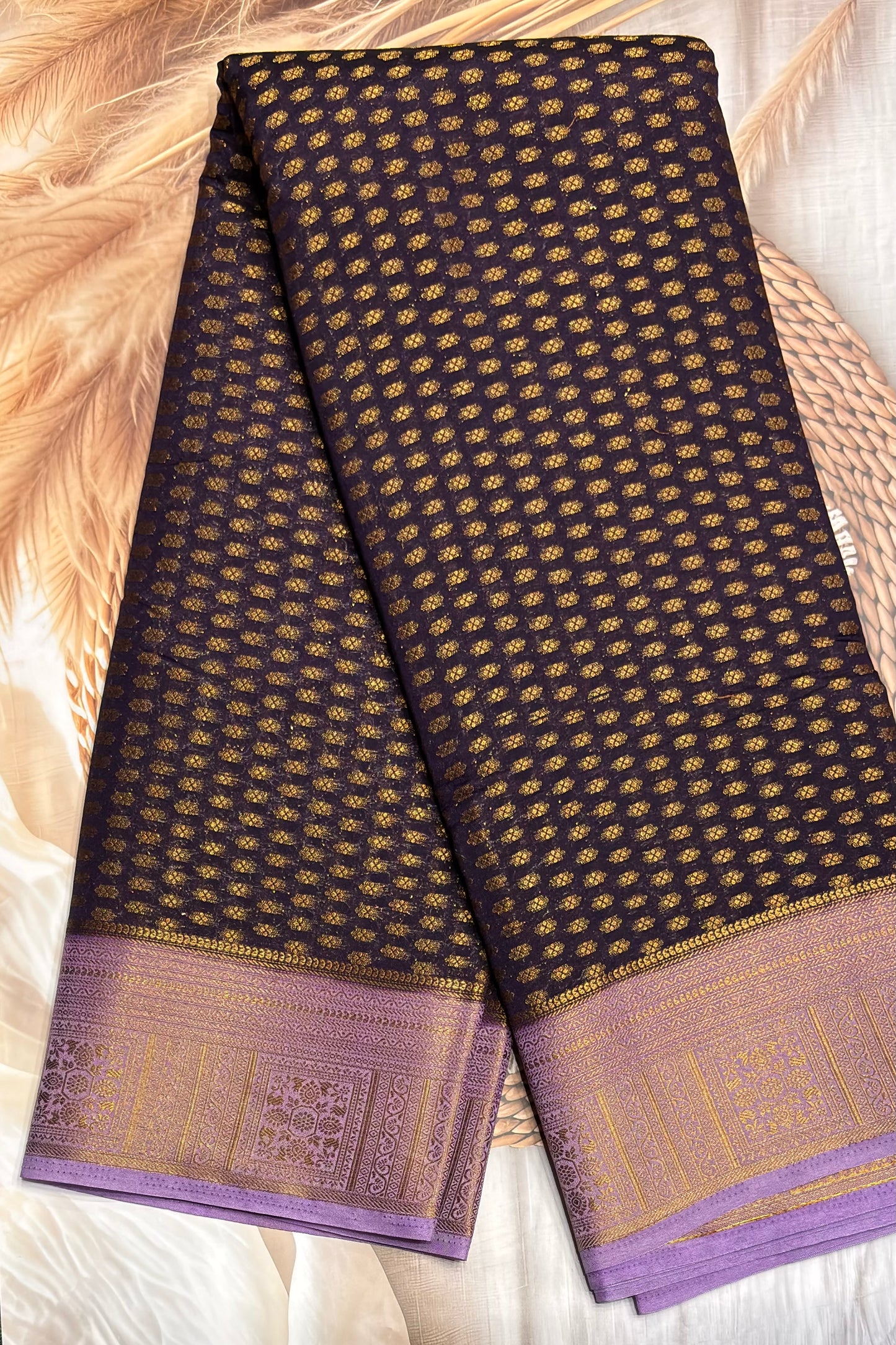 1000 Butta Silk |Dark Violet/ Lavender|1K19