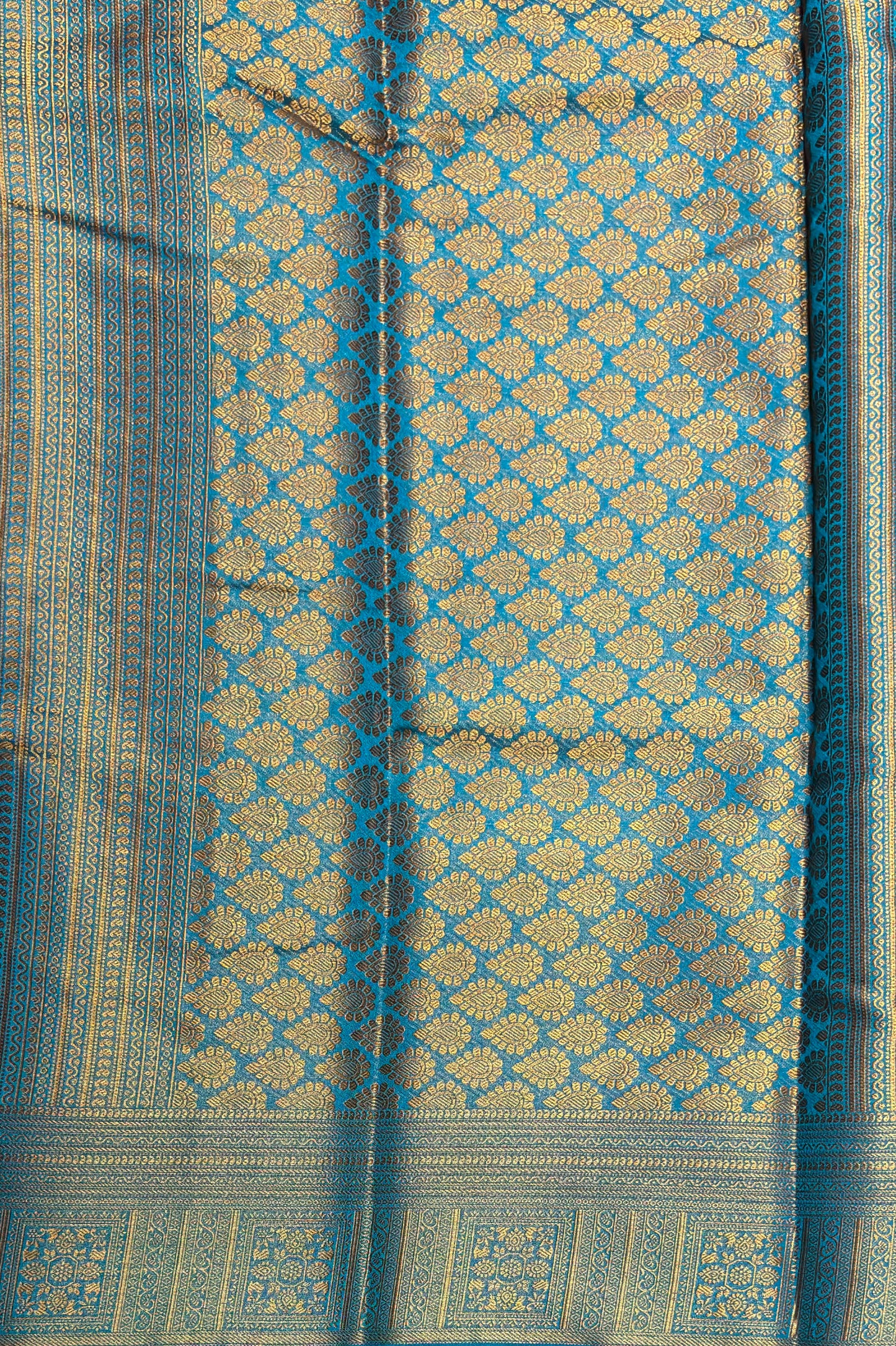 1000 Butta Silk |Navy/Anandha Blue|1K21