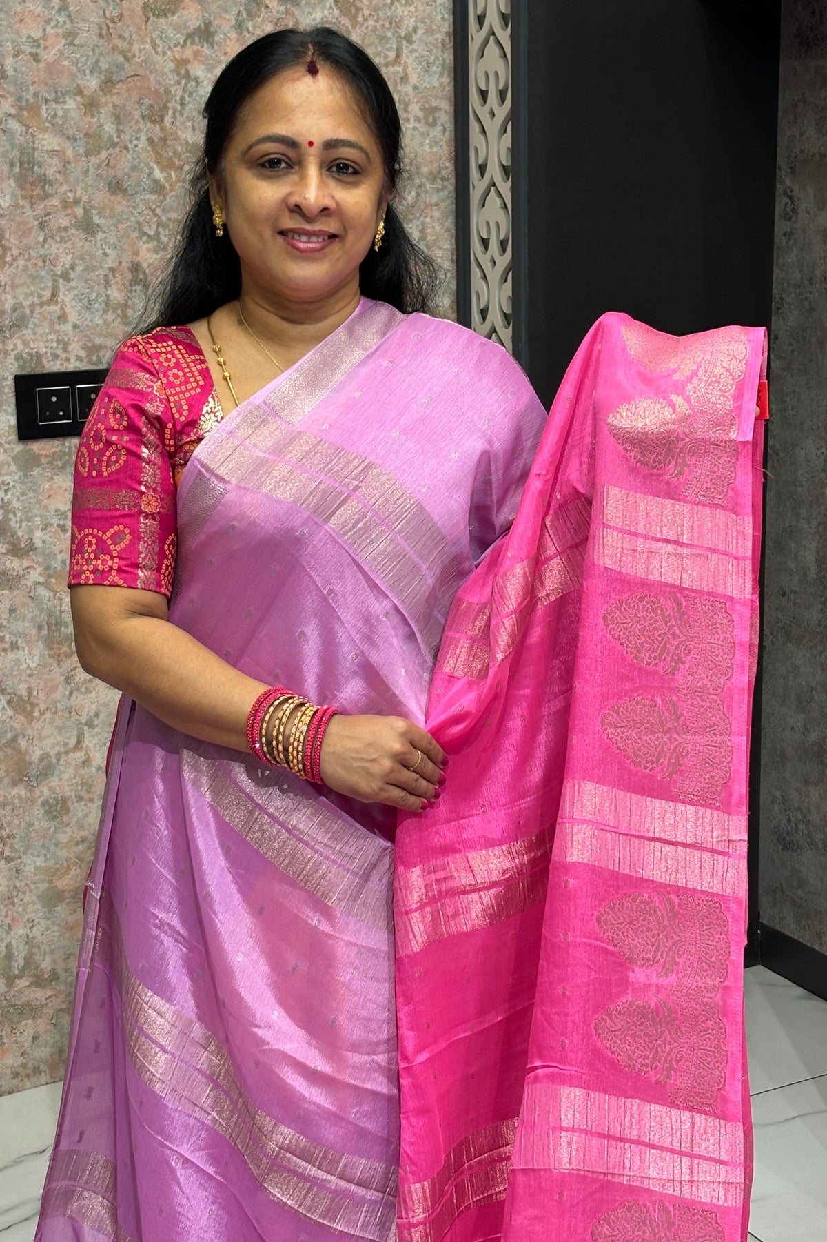 Malai Silk  Designer Saree - Model