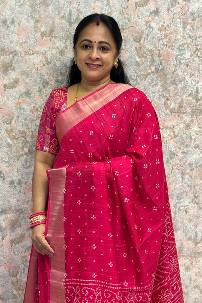 Premium Kotha Silk Saree - Model