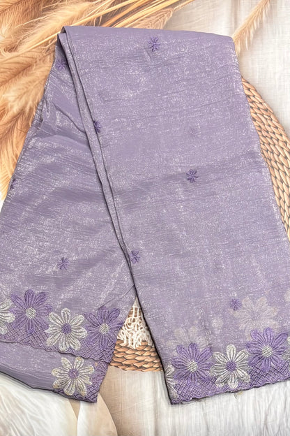 Cutwork Designer Saree| MCW03| Lavender
