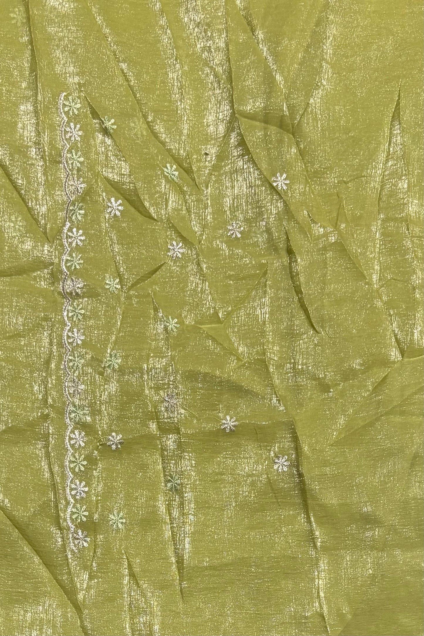 Cutwork Designer Saree| MCW04 |Apple Green