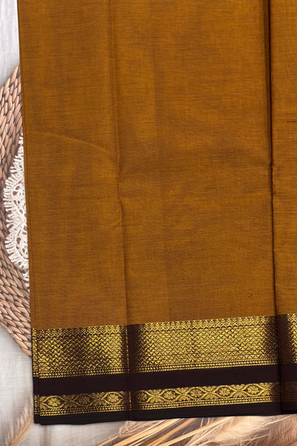 Meenakshi -Chettinad  Cotton |Mustard with Coffee| MCK03