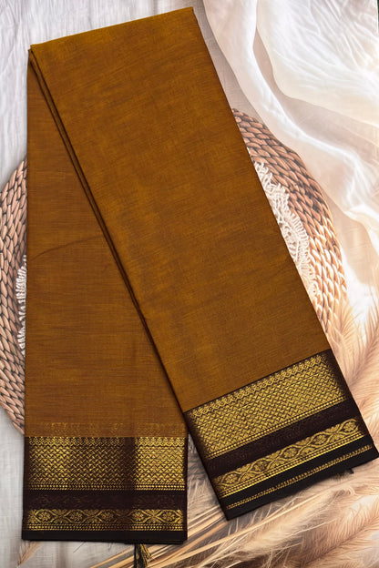 Meenakshi -Chettinad  Cotton |Mustard with Coffee| MCK03