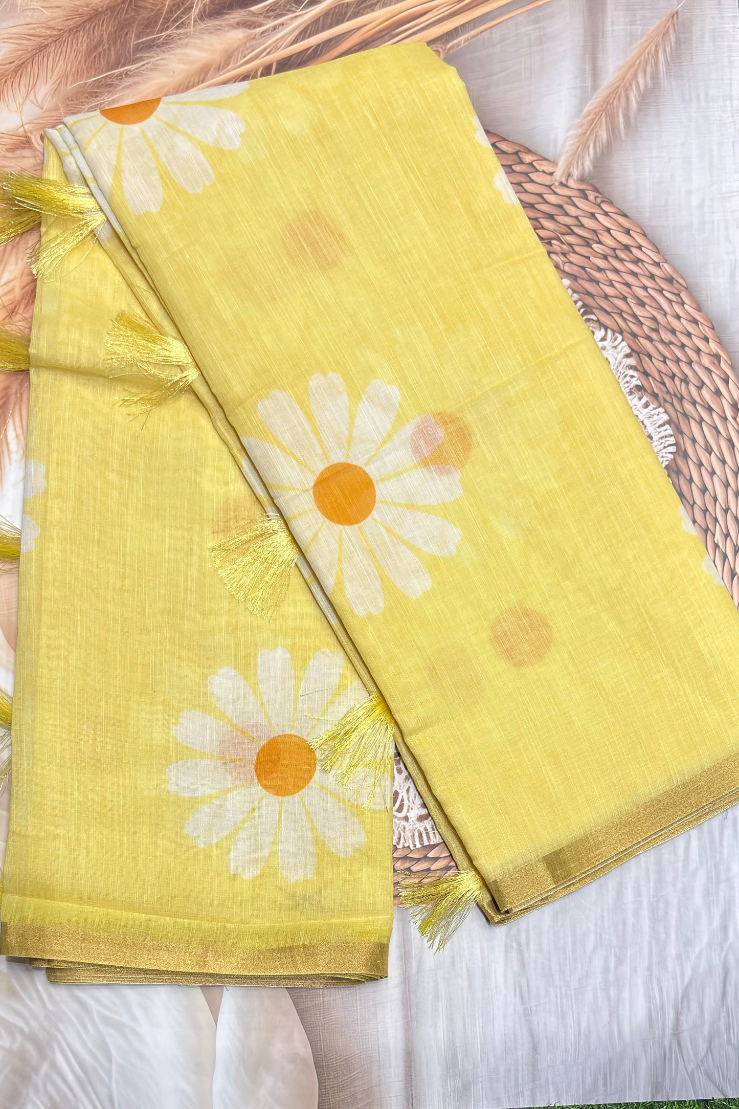 Premium Linen Cotton |Lemon Yello |MBLC21