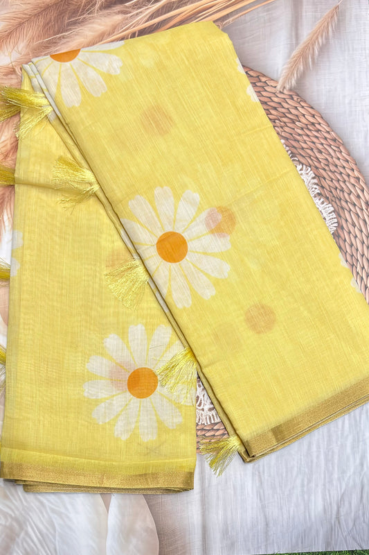 Premium Linen Cotton |Lemon Yello |MBLC21
