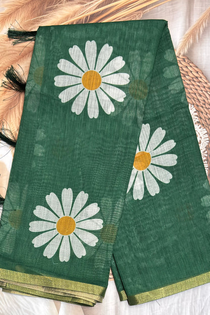 Premium Linen Cotton | Bot Green | MBLC24