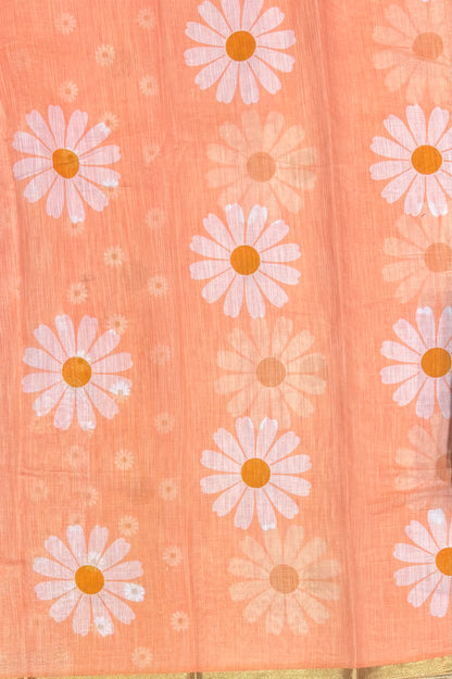 Premium Linen Cotton |Peach | MBLC25