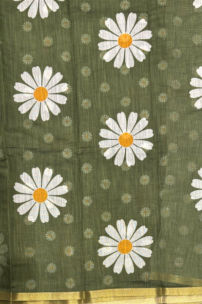 Premium Linen Cotton |Meh Green |MBLC27