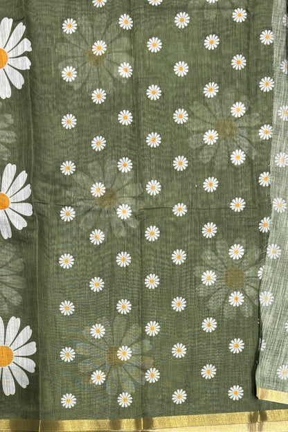 Premium Linen Cotton |Meh Green |MBLC27