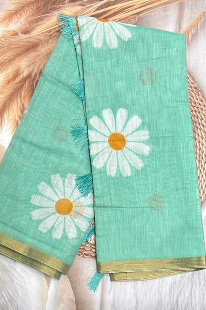 Premium Linen Cotton | Sea Green |MBLC29