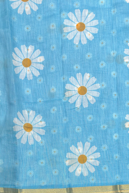 Premium Linen Cotton |Sky Blue |MBLC31