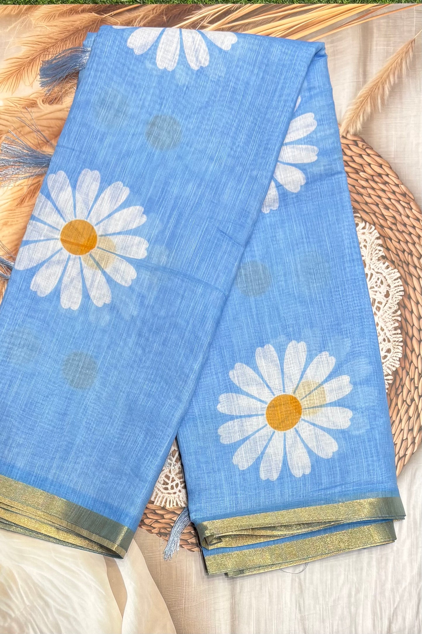 Premium Linen Cotton | Light Blue |MBLC32