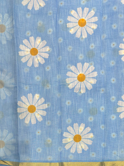 Premium Linen Cotton | Light Blue |MBLC32