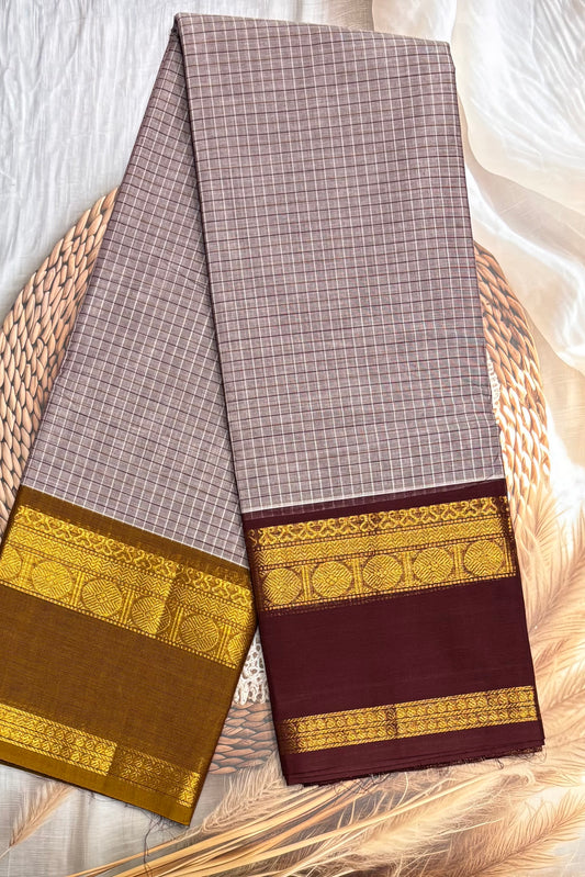 Meenakshi -Chettinad Muthukattam | Korvai Ganga Jamuna Retta Pet Border  | MCK09