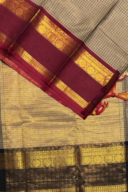 Meenakshi -Chettinad Muthukattam | Korvai Ganga Jamuna Retta Pet Border  | MCK05