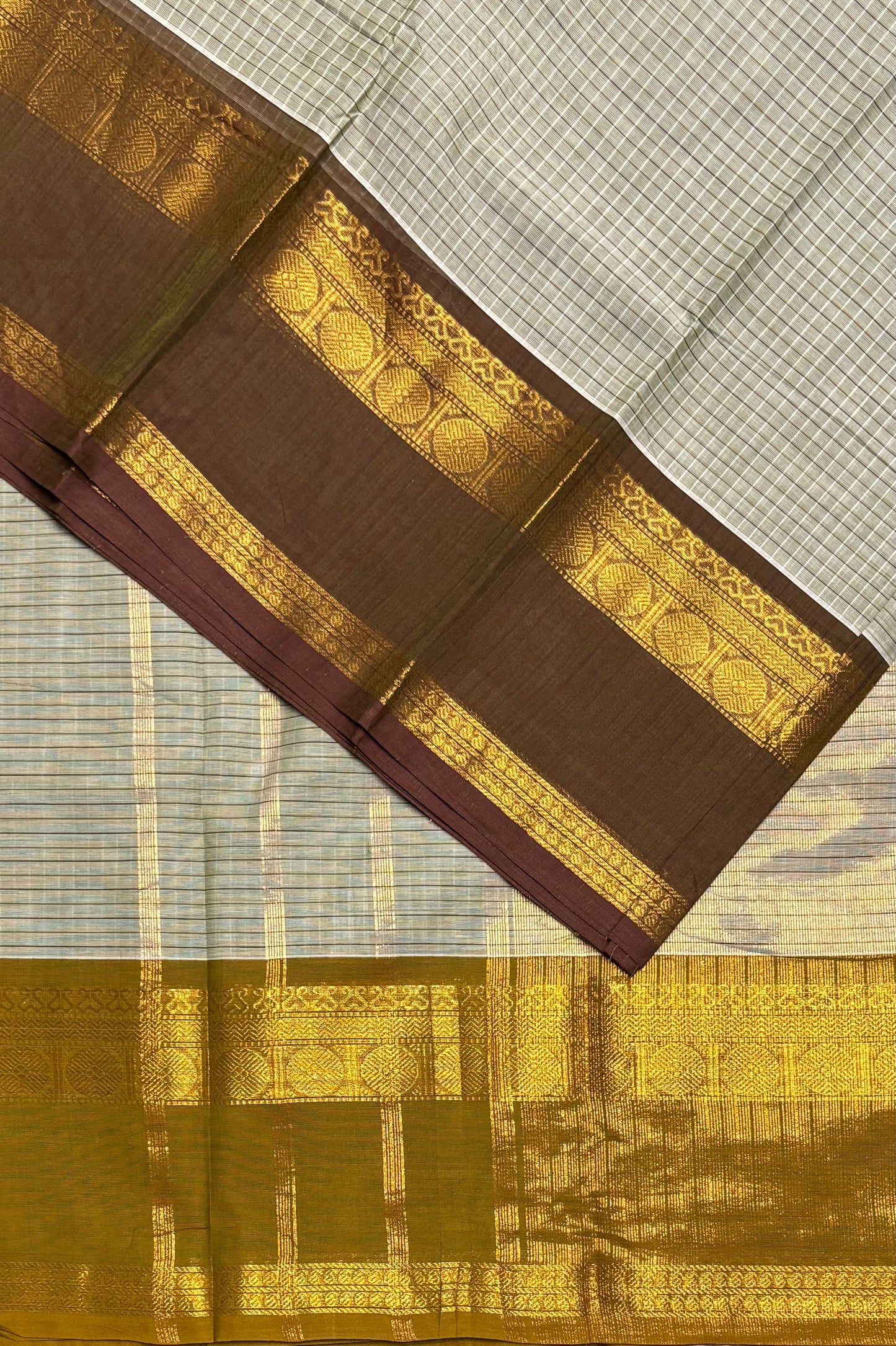 Meenakshi -Kanchi Cotton | Korvai Checks GJ | MCK10