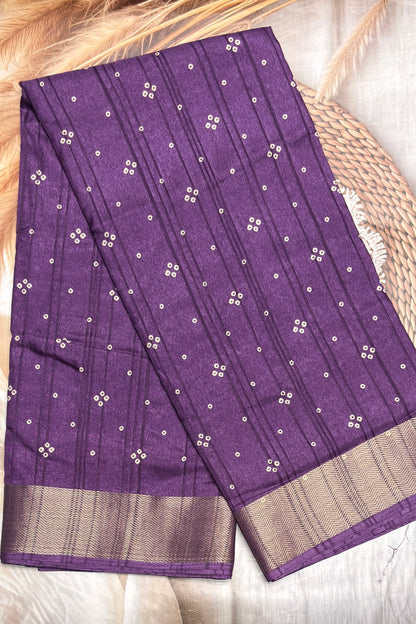 Premium Kotha Silk Saree - Open View