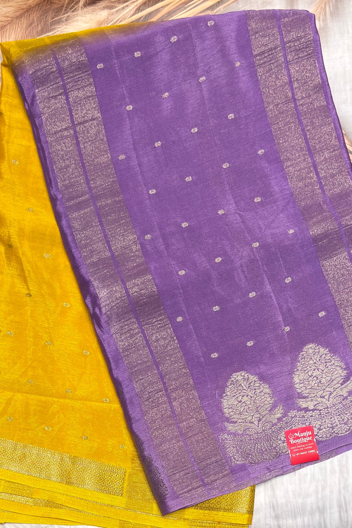 Malai Silk  Designer Saree - Open View