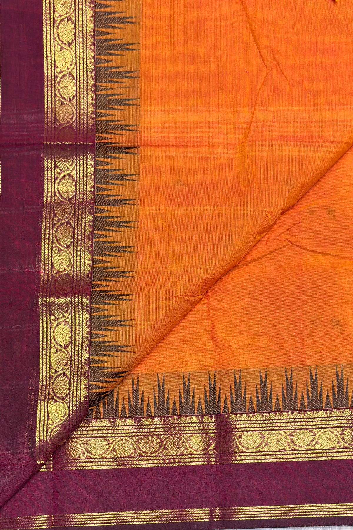 Kanchi Cotton Butta Design - Pallu