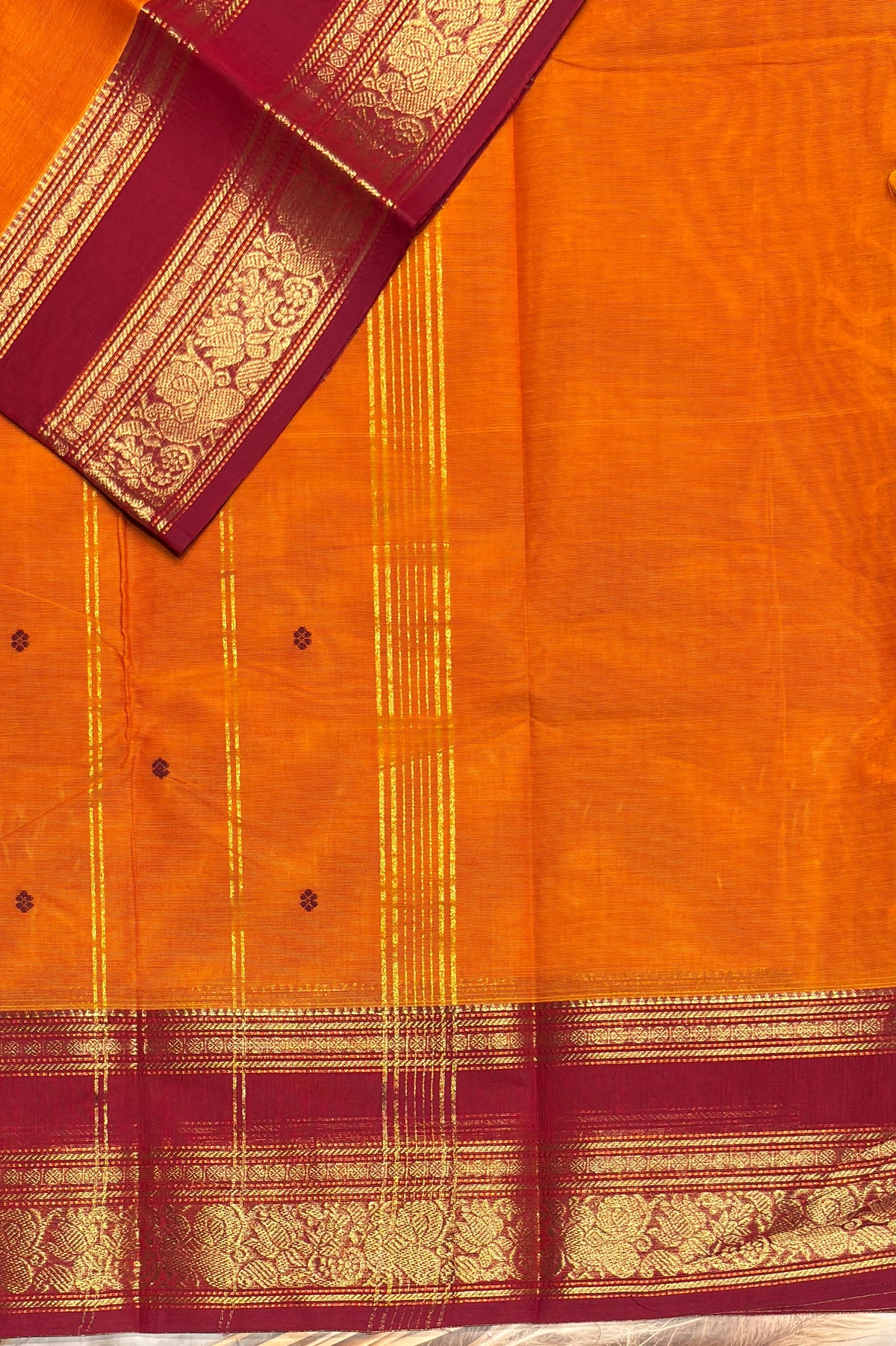 Kanchi Cotton Butta Design - Open View