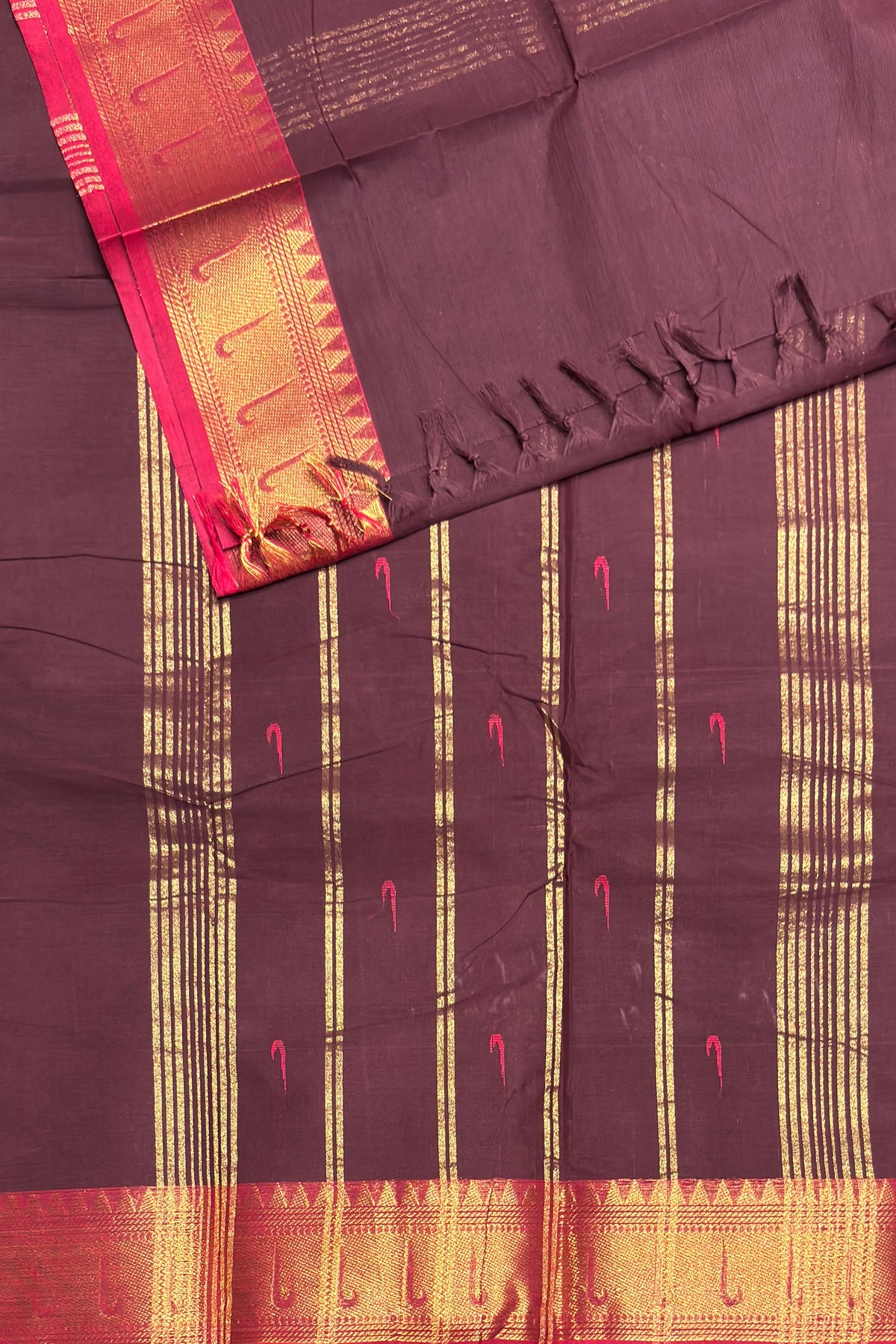 Kanchi Cotton Butta Design - Open View