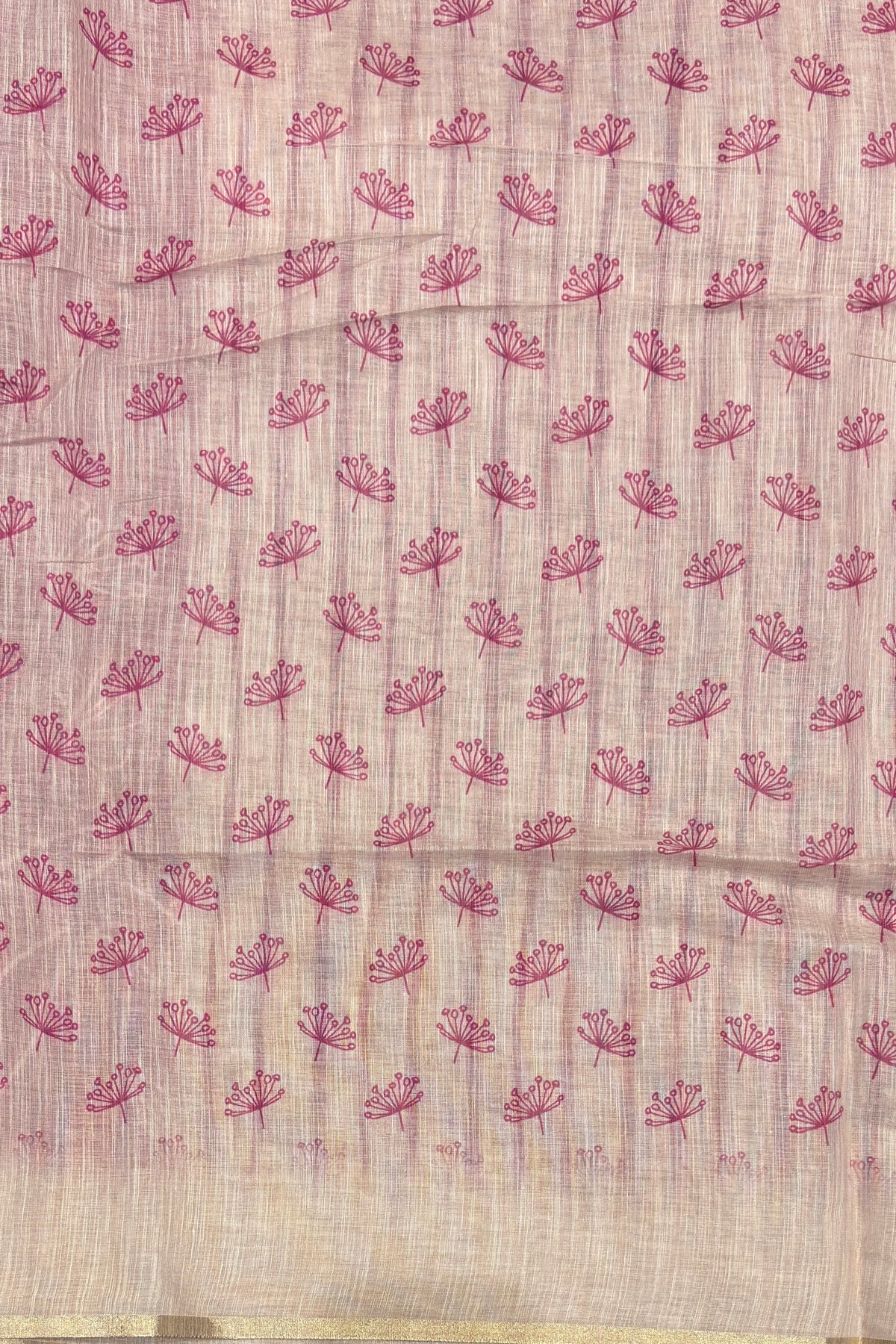 Premium Linen Cotton - Pallu