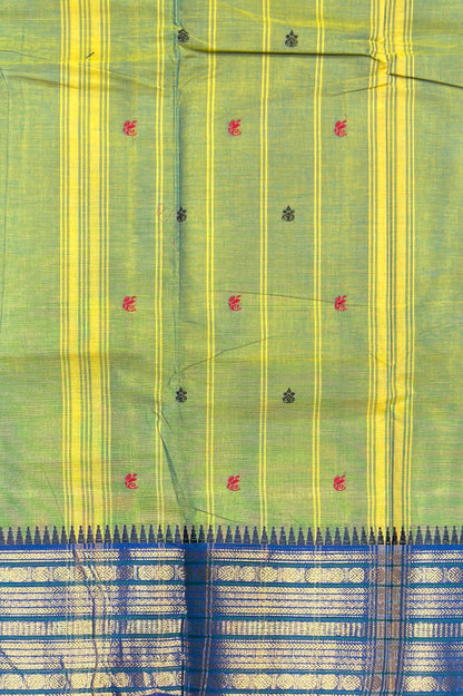 Kanchi Cotton Butta Design - Pallu