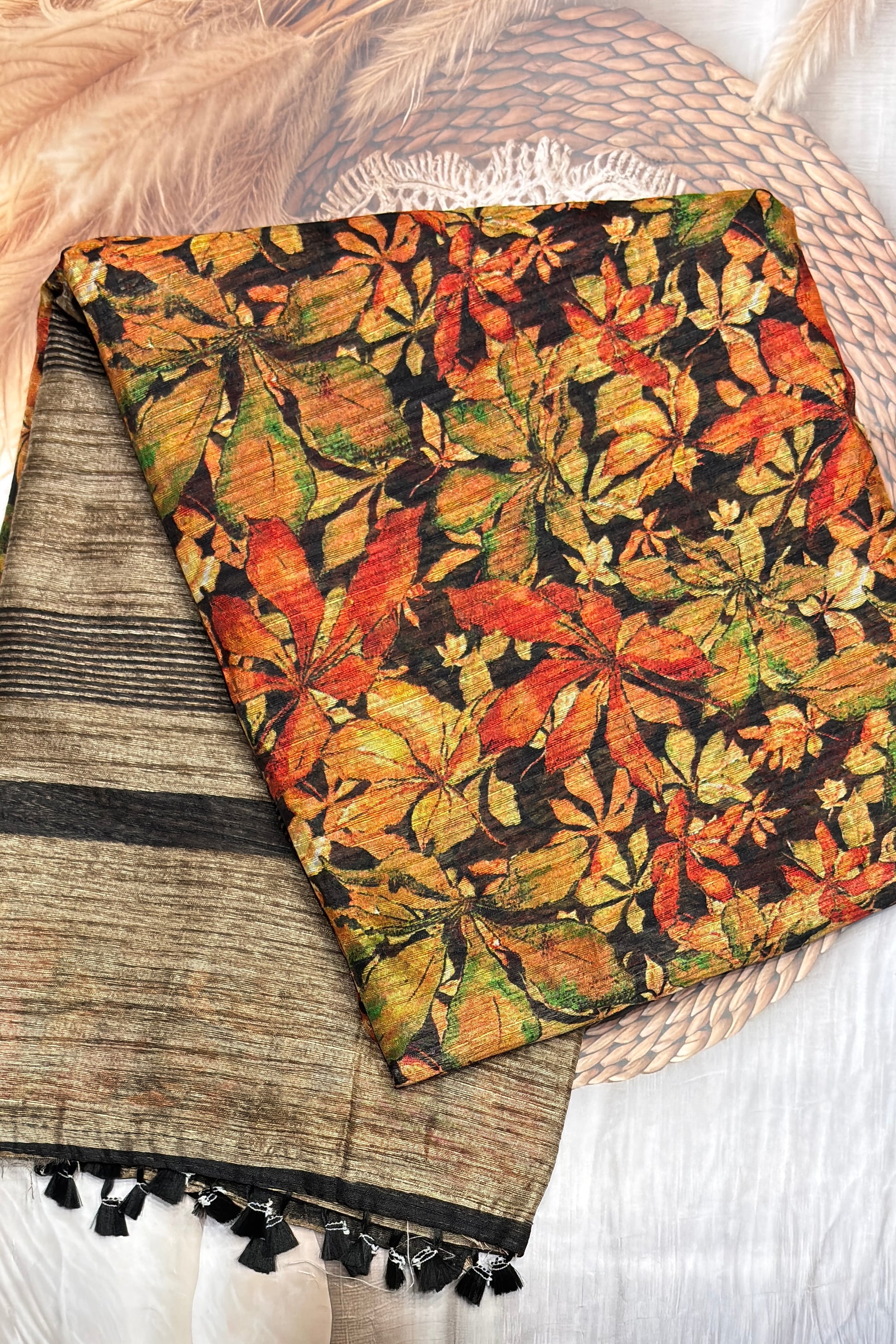 Jute Linen Sare - Model
