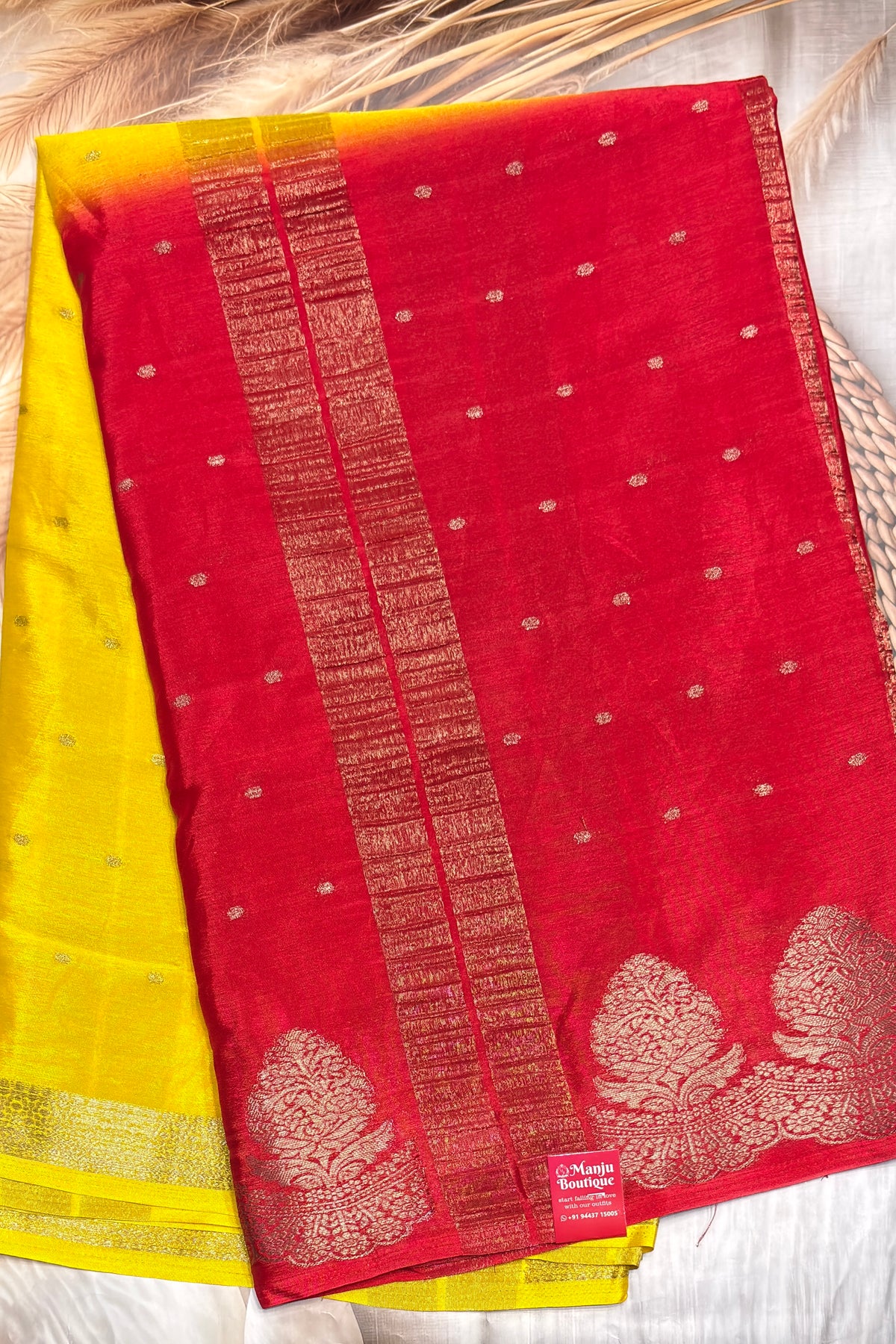 Malai Silk  Designer Saree - Open View