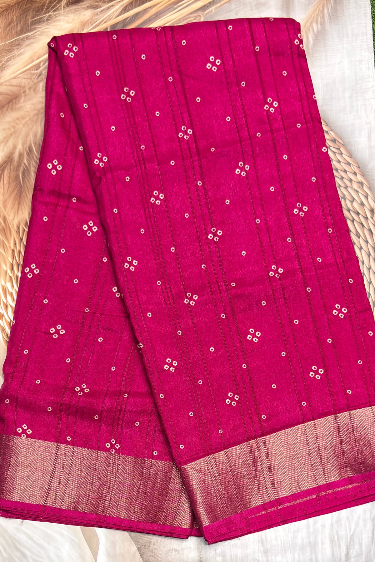 Premium Kotha Silk Saree - Open View