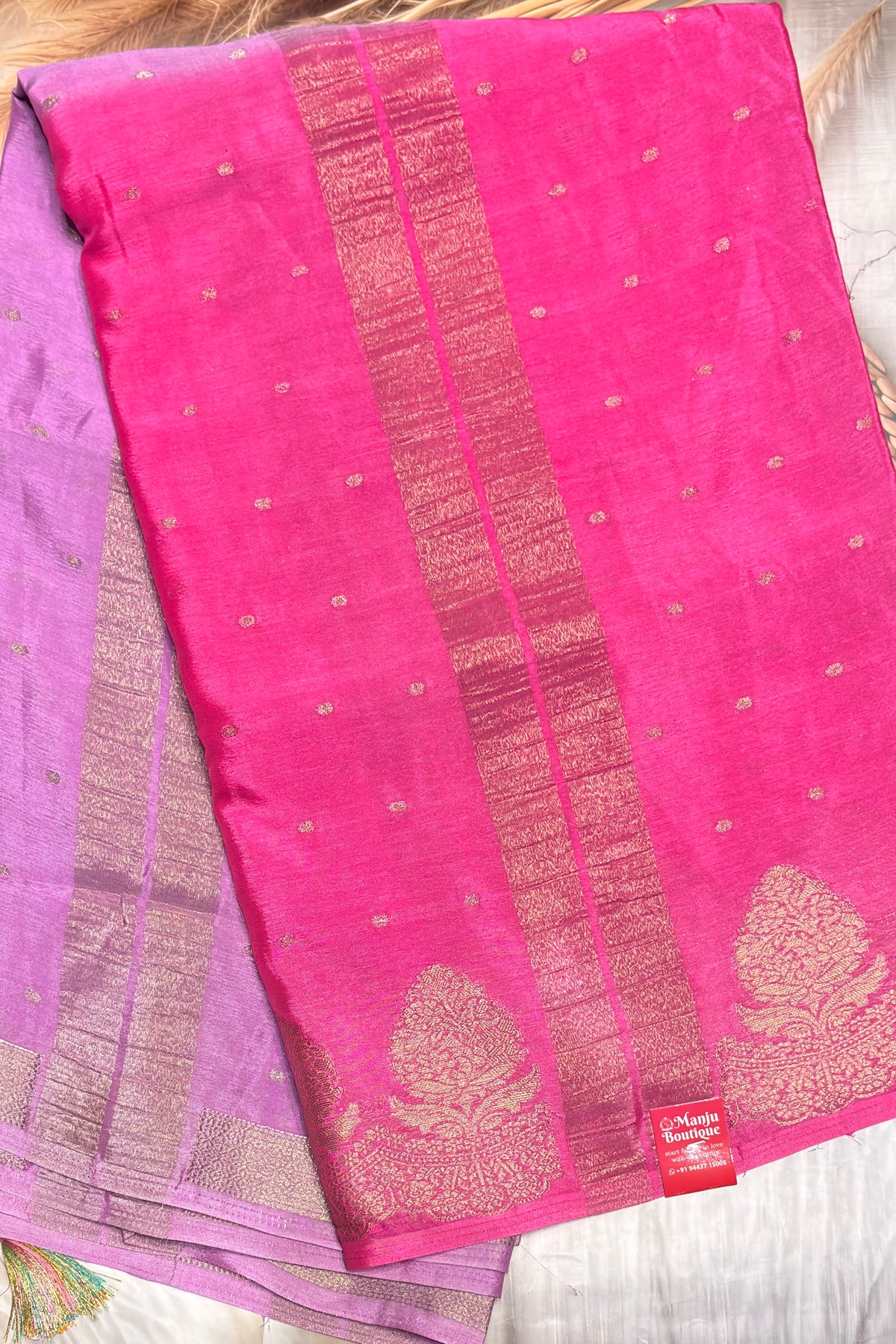 Malai Silk  Designer Saree - Open View