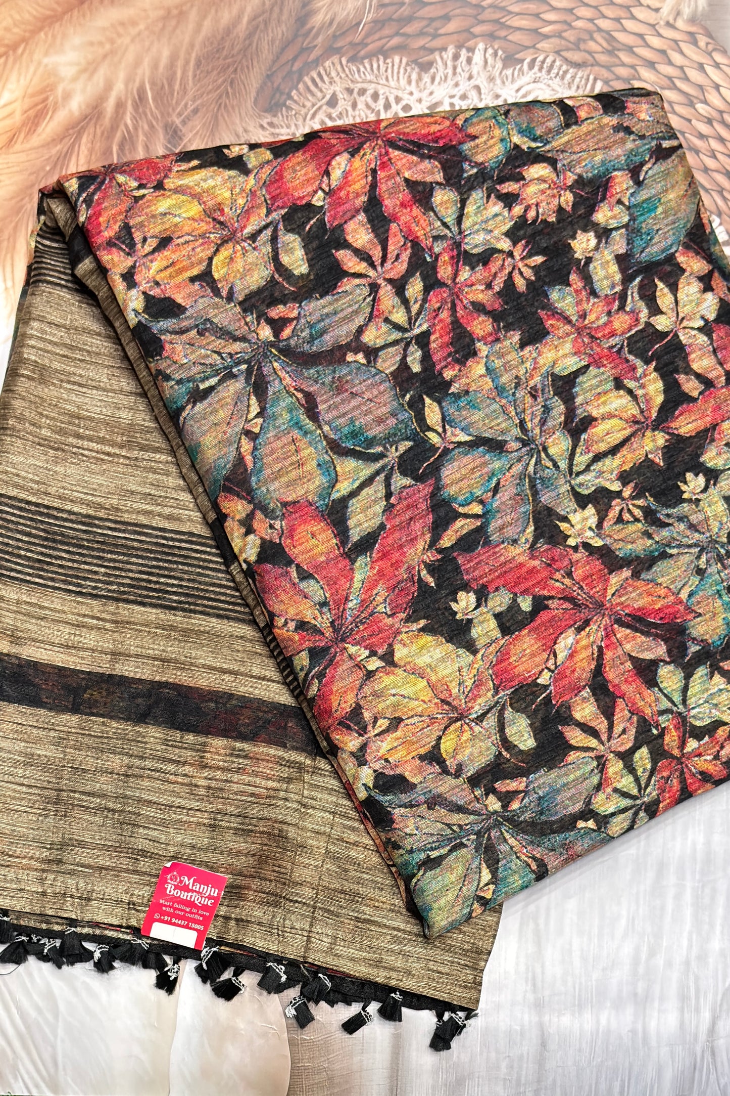 Jute Linen Sare - Model