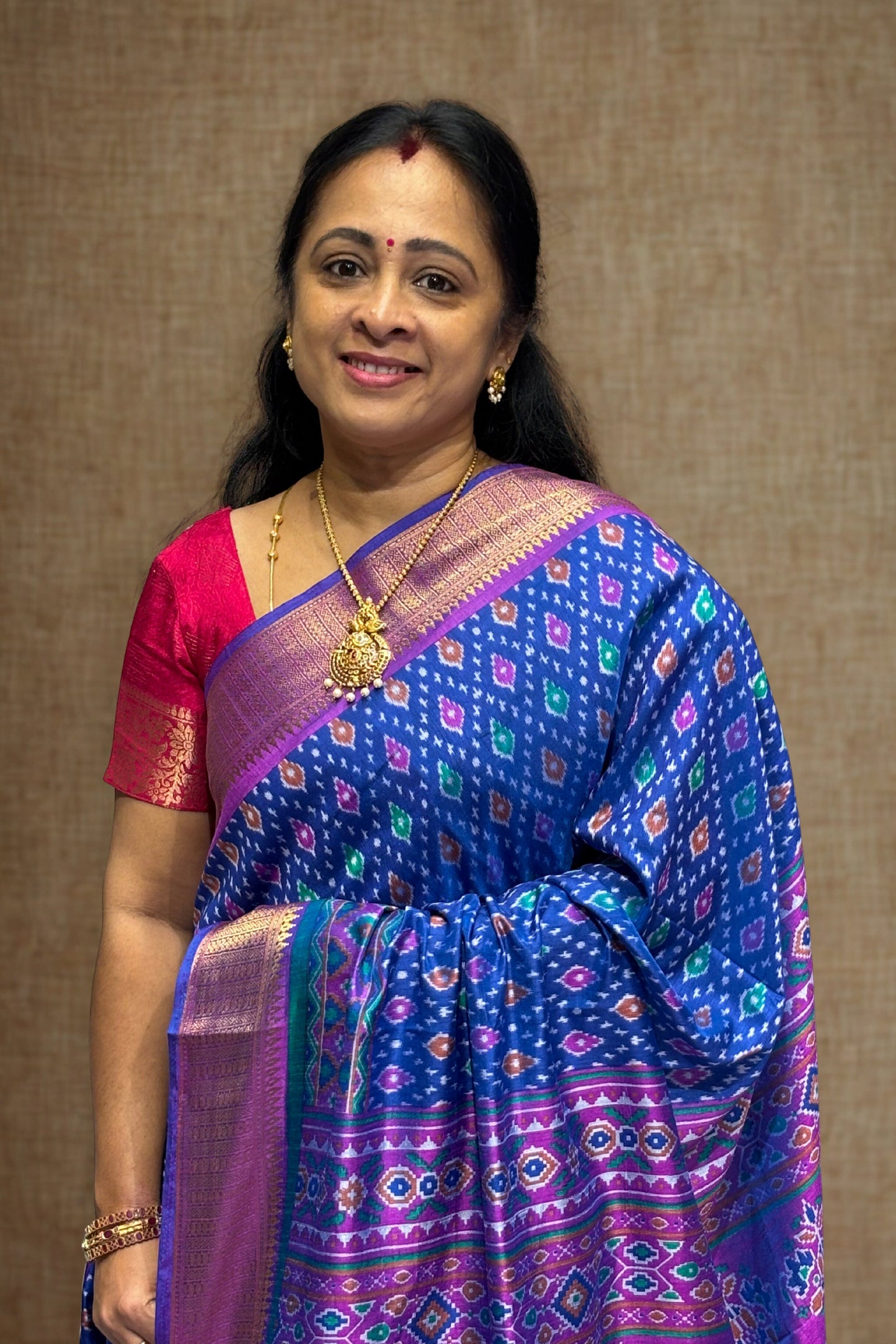 Semi Patola SIlk |Royal Blue | MSP06