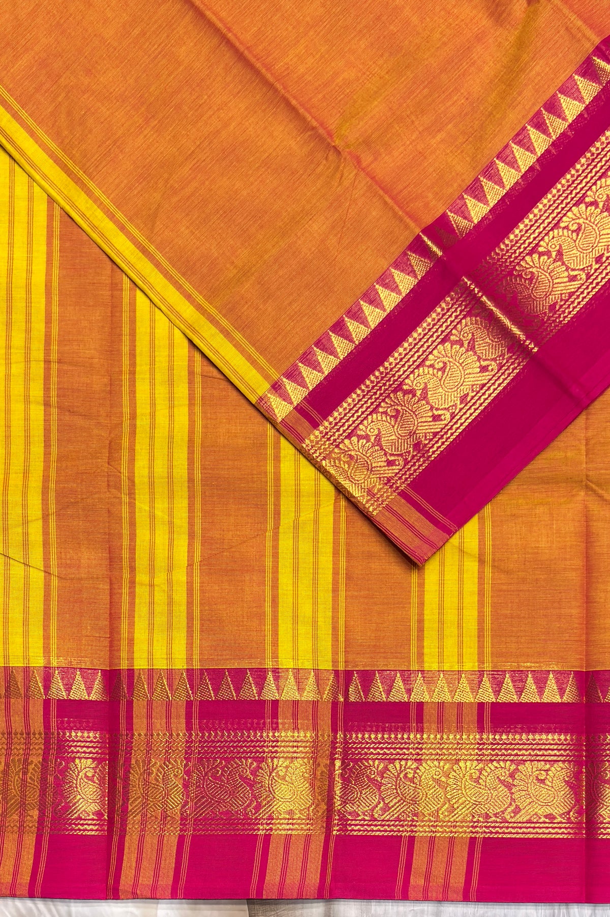 Chettinad Cotton Saree - Open View