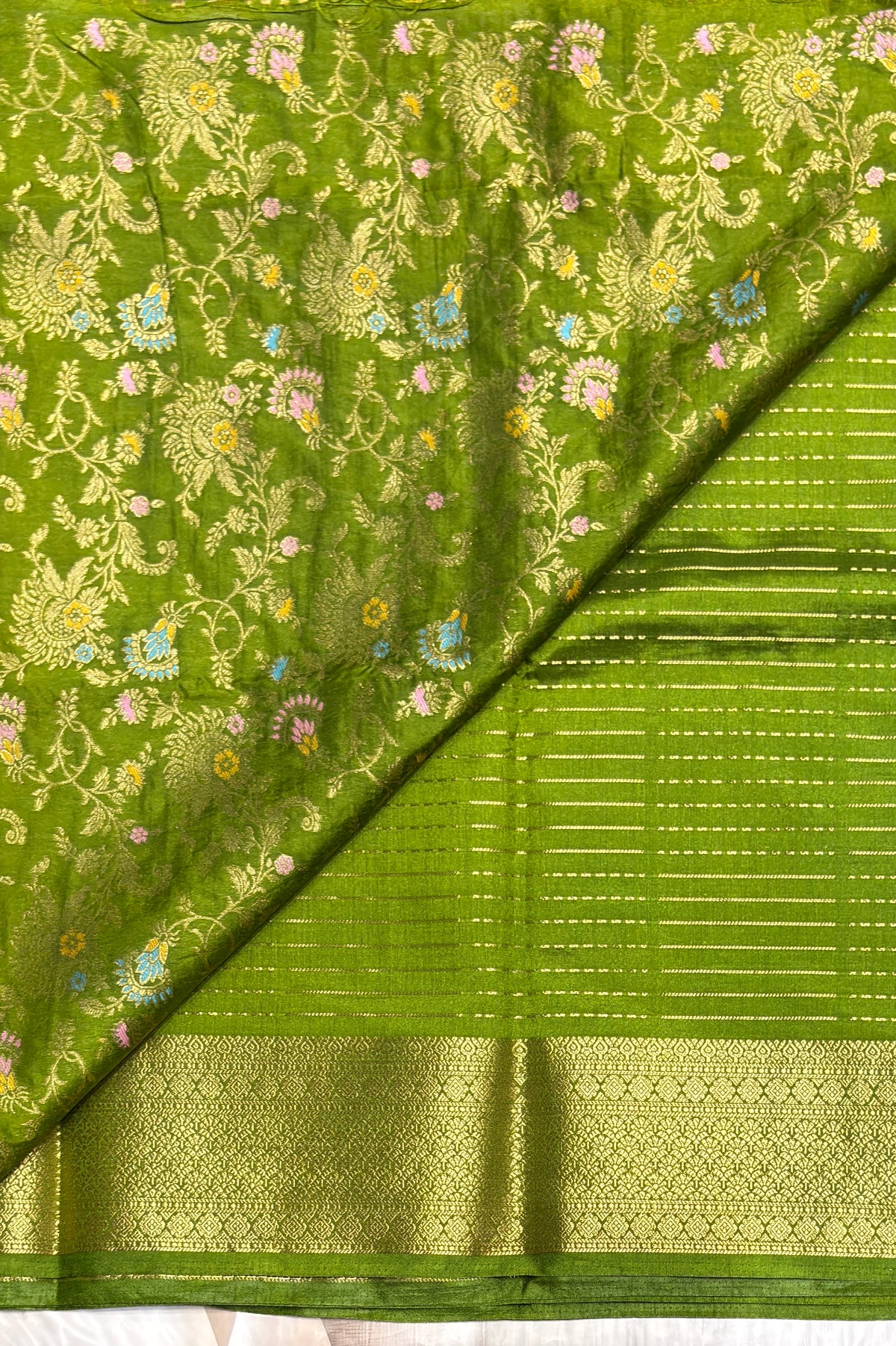 Fancy Soft Silk Sarees - Pallu