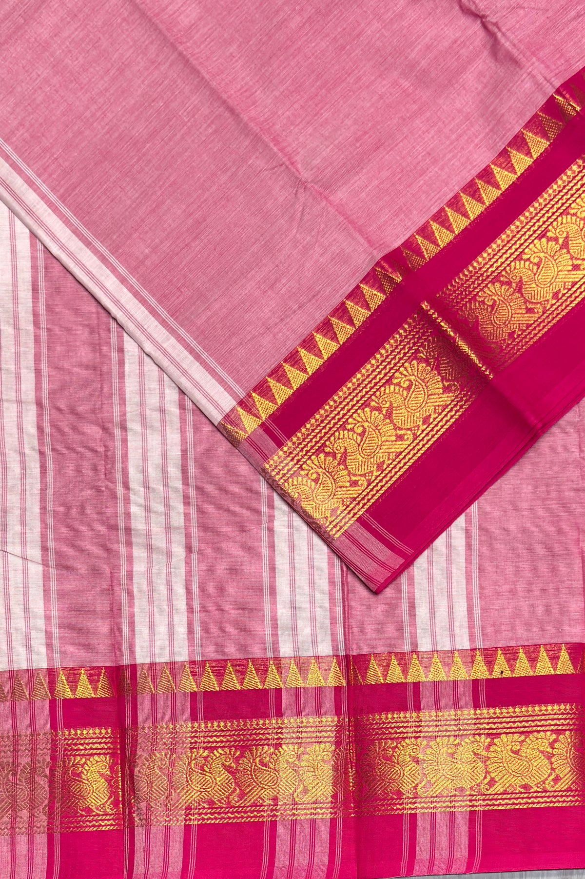 Chettinad Cotton Saree - Open View