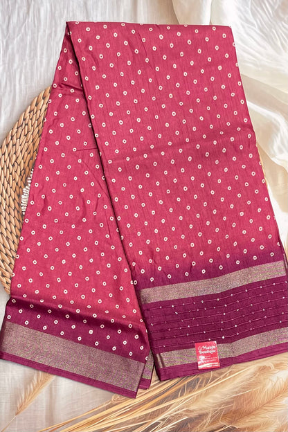 Premium Sequins Dola Silk Saree in Onion Pink  – Elegant, Lightweight, and Shimmering Design | Manju Boutique