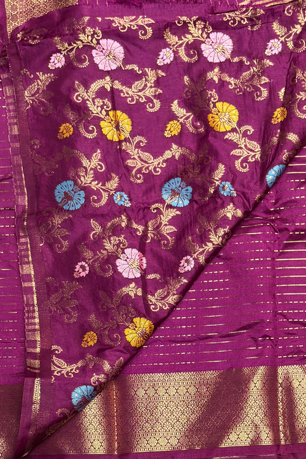 Fancy Soft Silk Sarees - Pallu